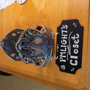 Carson Angel Metal Jar Candle Holder for Oval Jar Brushed Silver